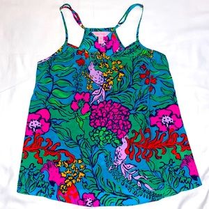 Lilly Pulitzer Shake your tail feather dusk tank